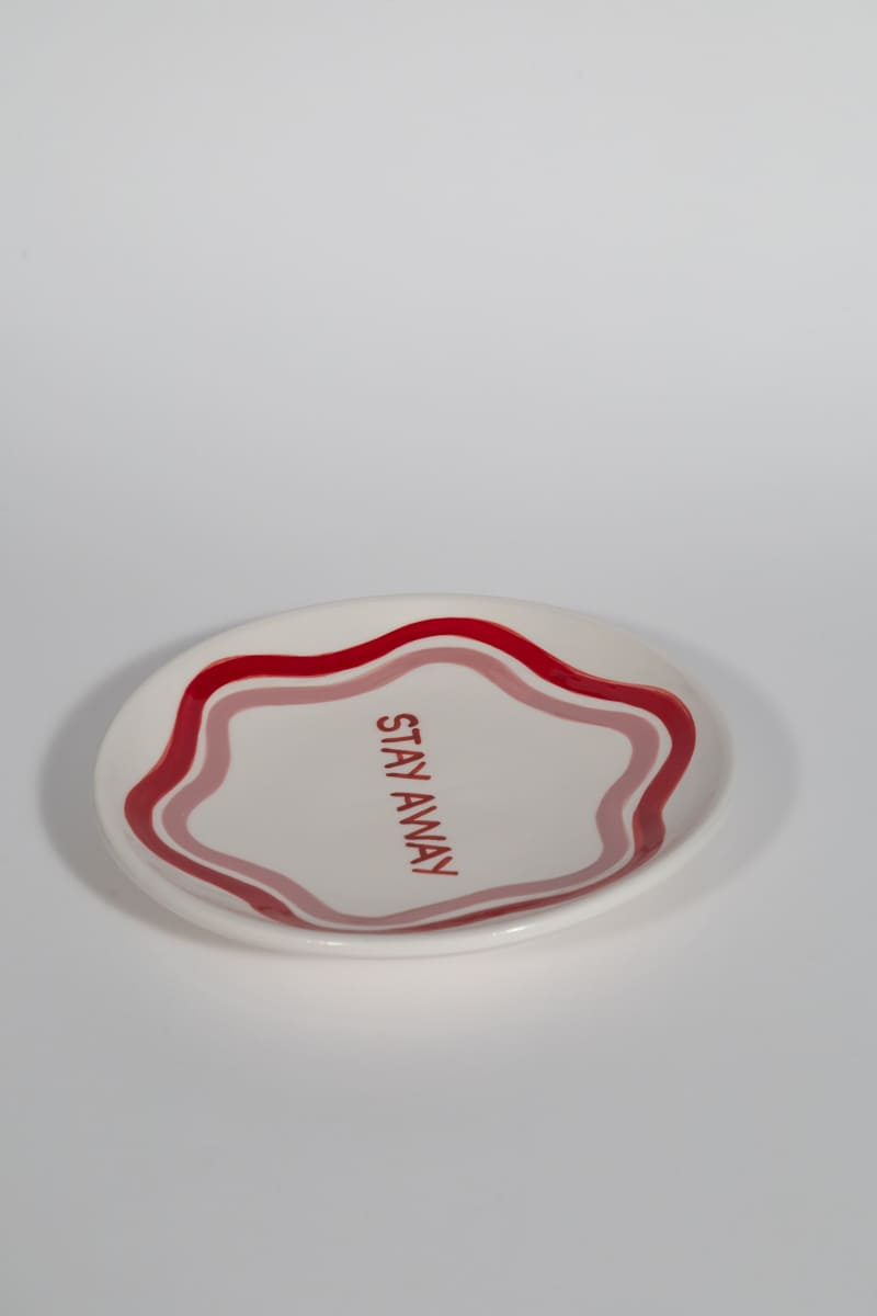Stay Away Dessert Plate