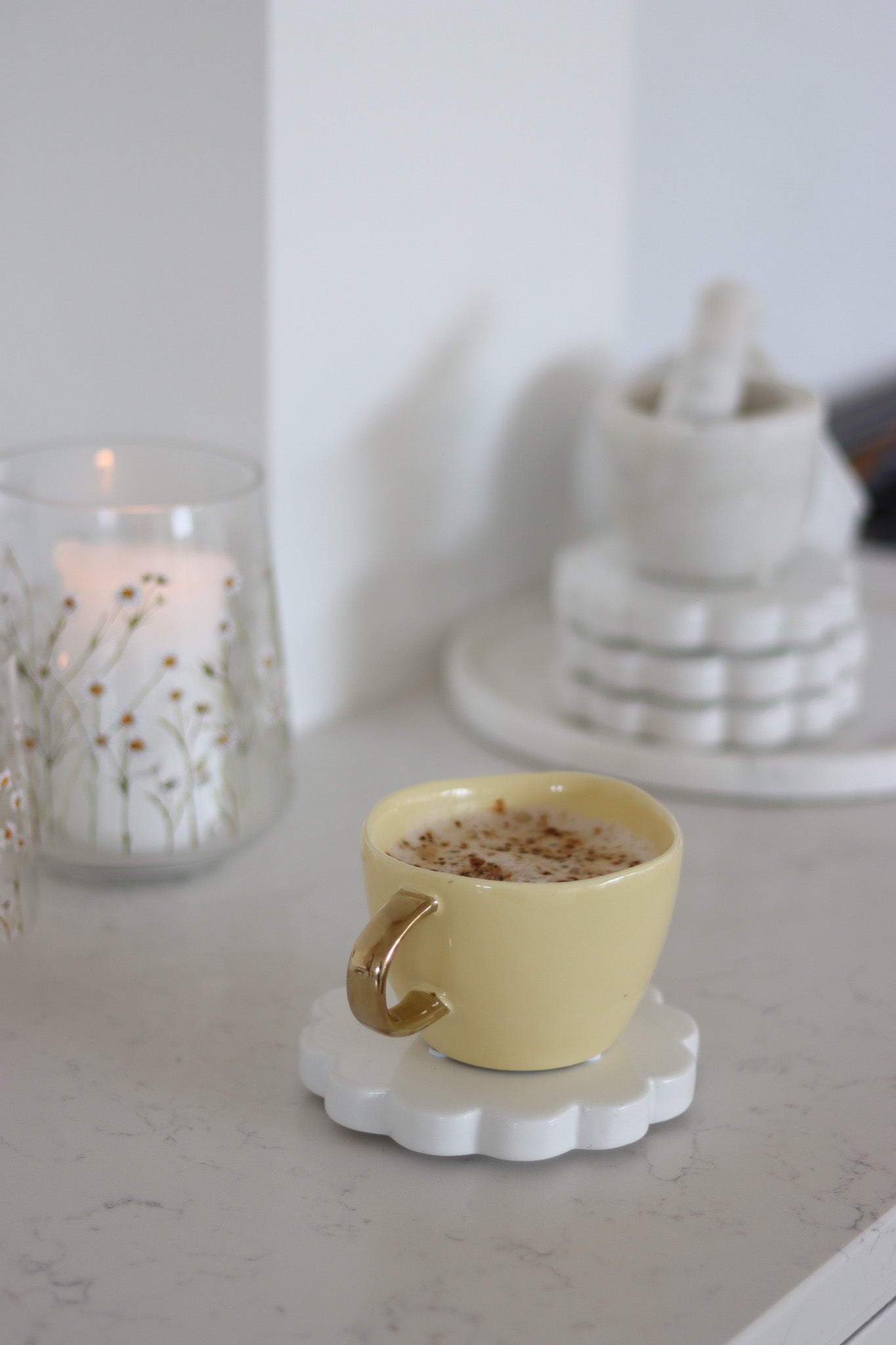 Irregular Stoneware Mug - Butter Yellow