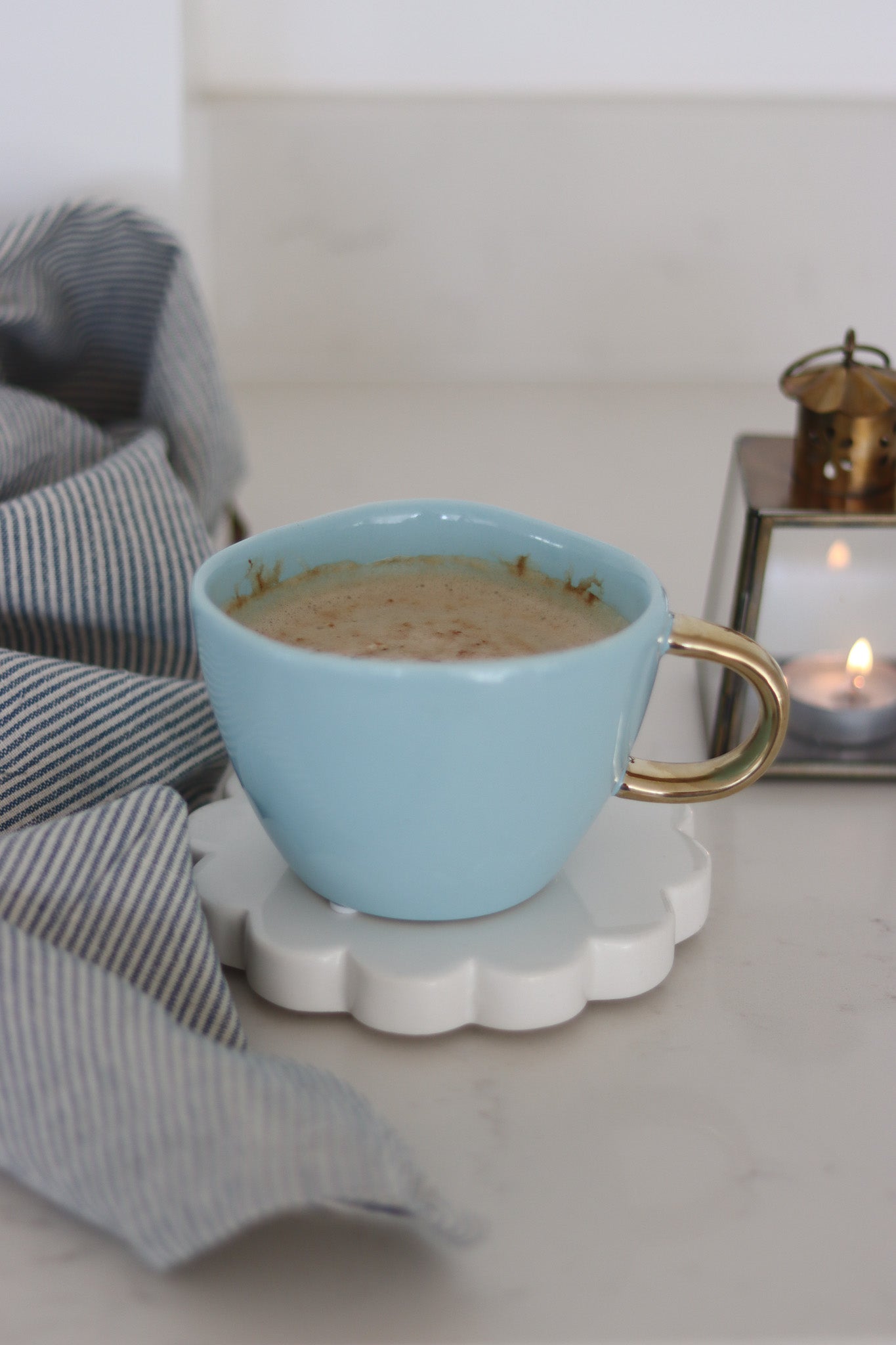 Irregular Stoneware Mug - Summer Blue