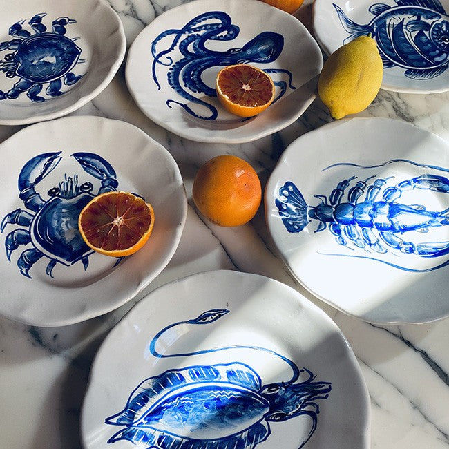Mare Plate 20 cm Blue Oyster