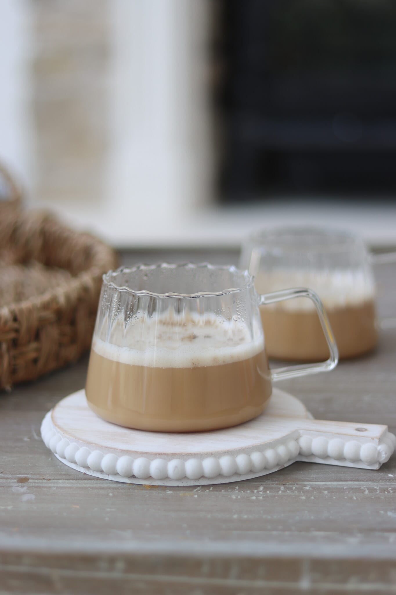 Glass Mug Set - 2 Piece - Wrap Around Rippled