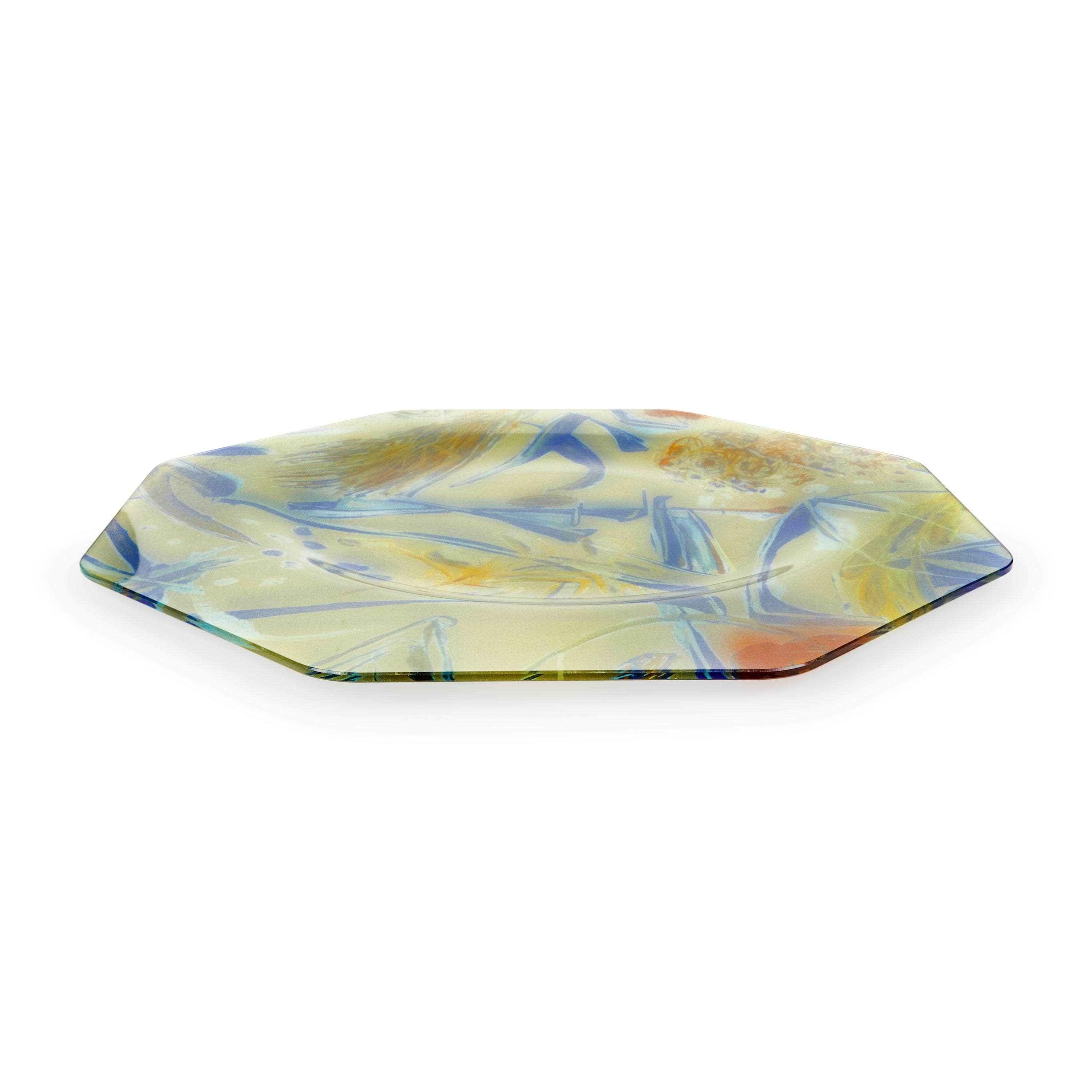Asymmetrical Octagonal Panarea Dessert Plate