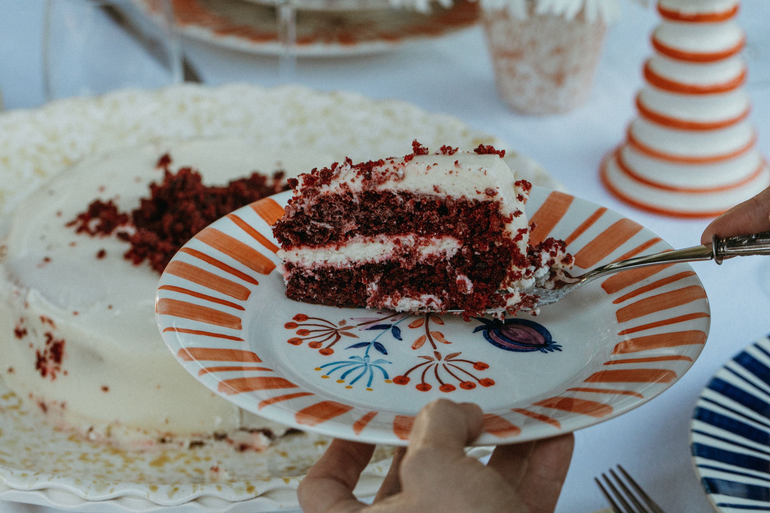 Orange Dessert Plate – The Portuguese Chitas