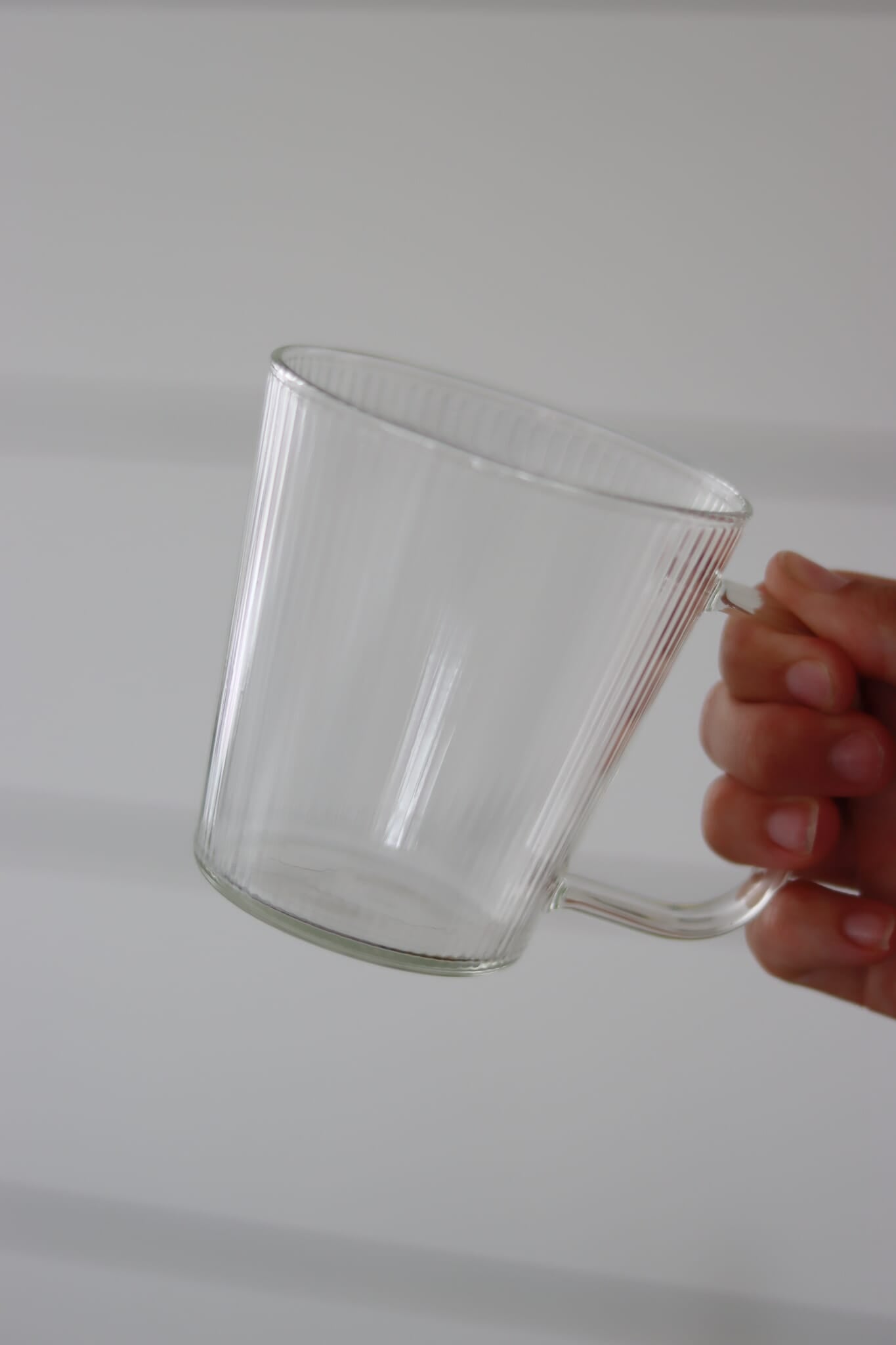 Fluted Glass Mug