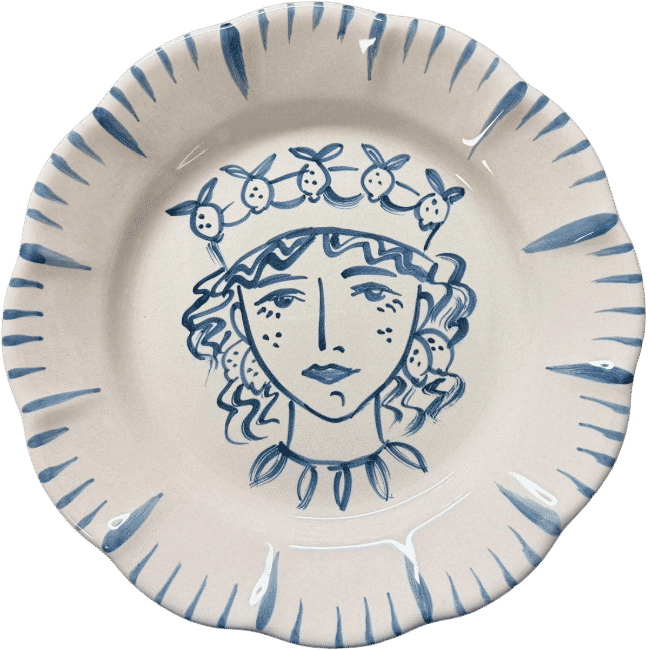 Re Di Sicilia Femme Citron Plate - 16cm