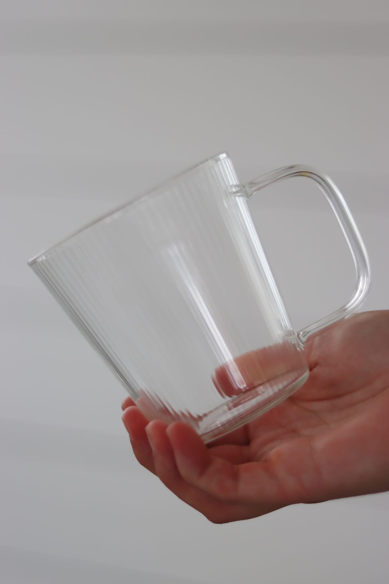 Fluted Glass Mug