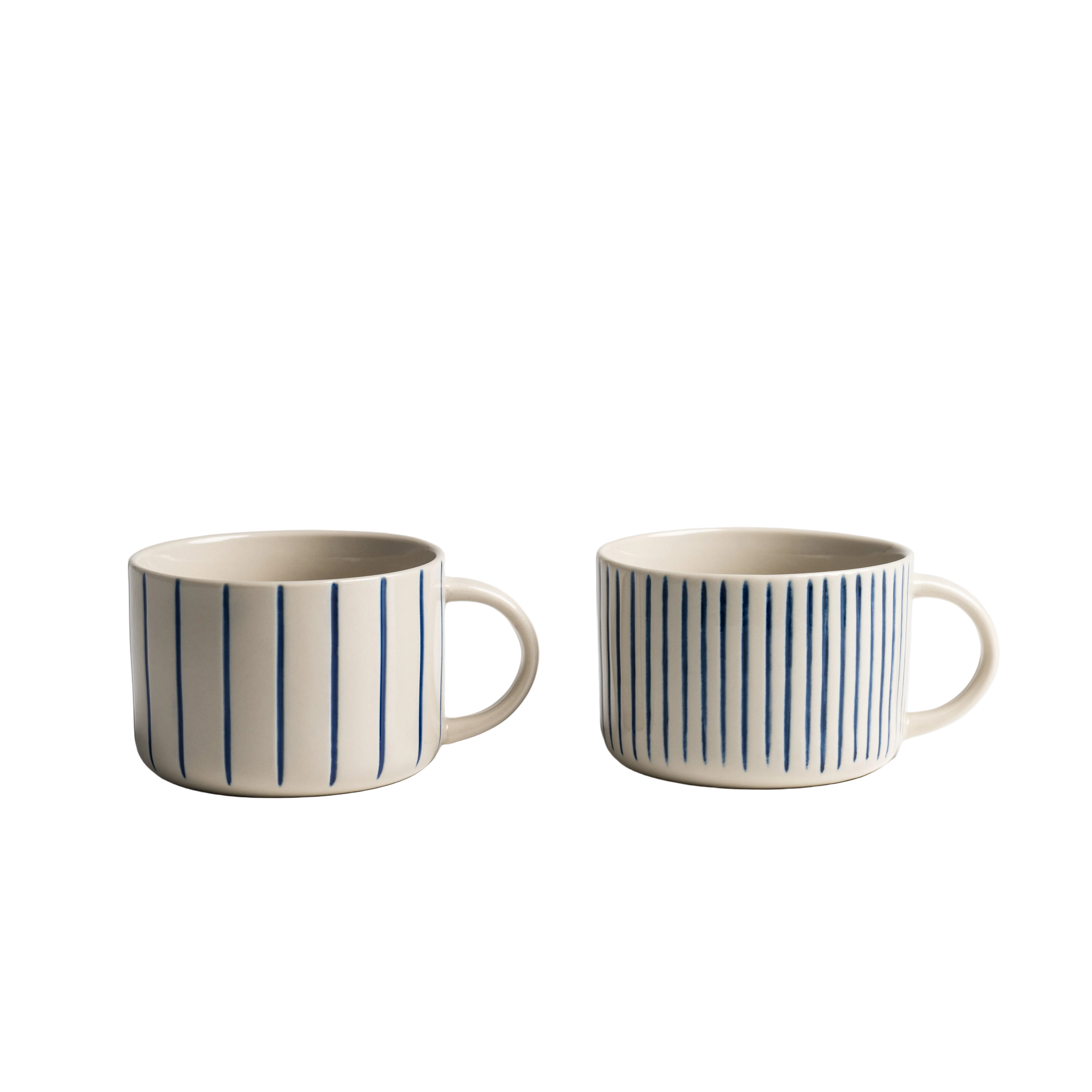Yarrow Mug - Brushed Indigo Blue - Large (Set of 2)