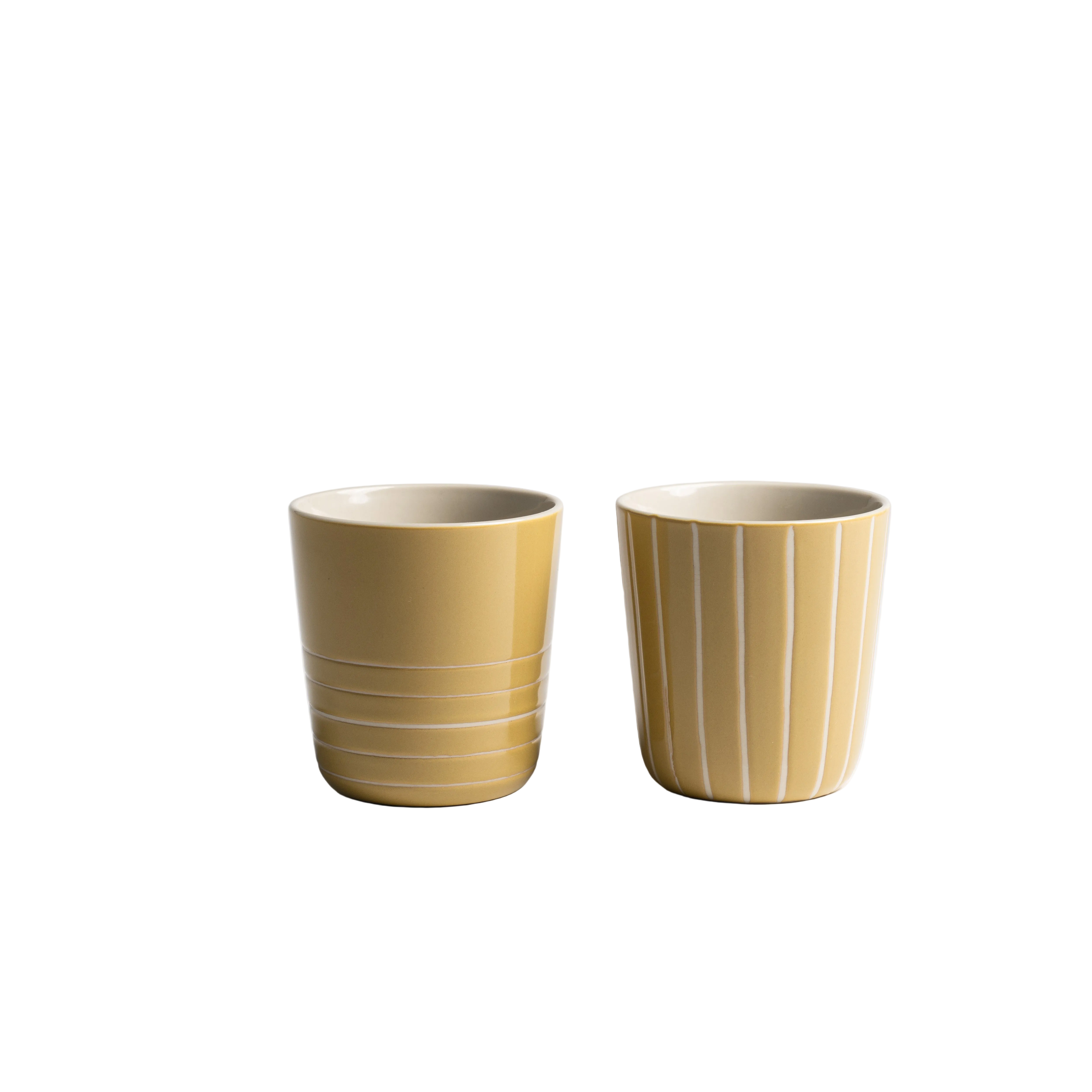 Vervain Beaker - Mustard Yellow - Large (Set of 2)