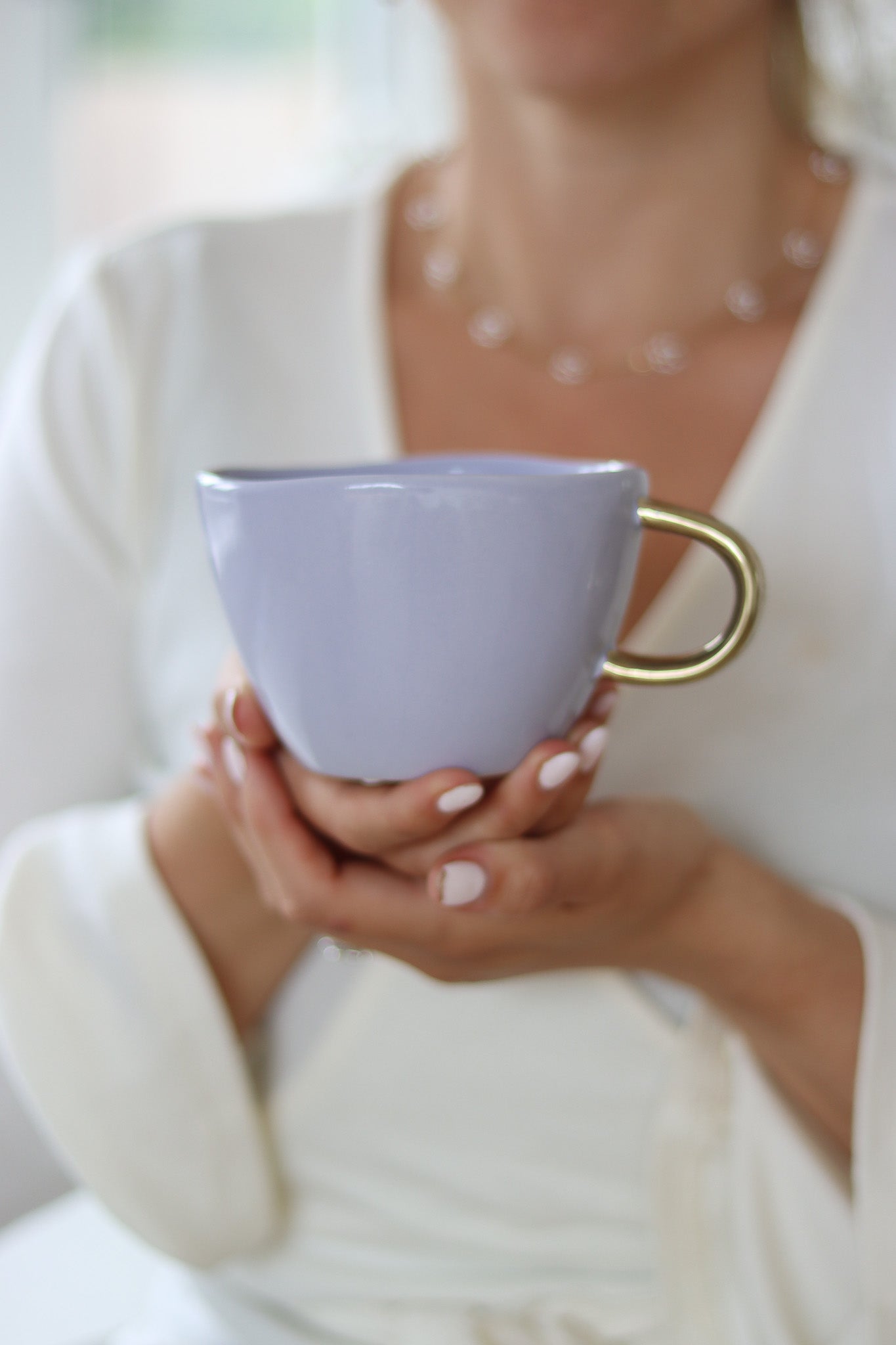 Irregular Ceramic Mug - Lilac