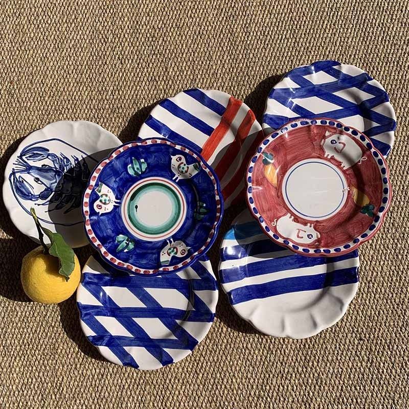 Amalfi Plate 16cm Yellow Fish