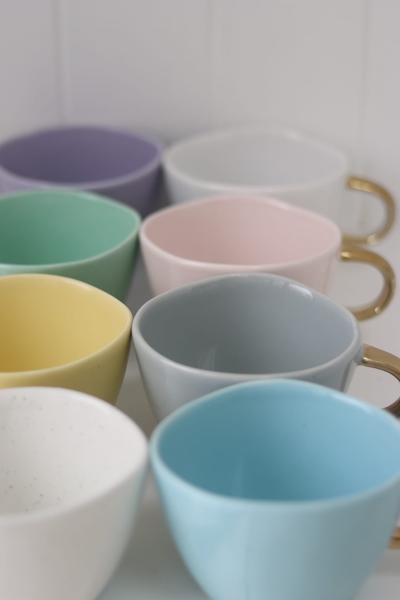 Irregular Stoneware Mug - Green