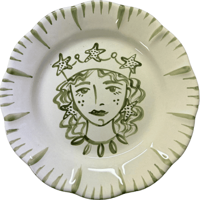 Re Di Sicilia Femme Étoile de mer Plate - 16cm