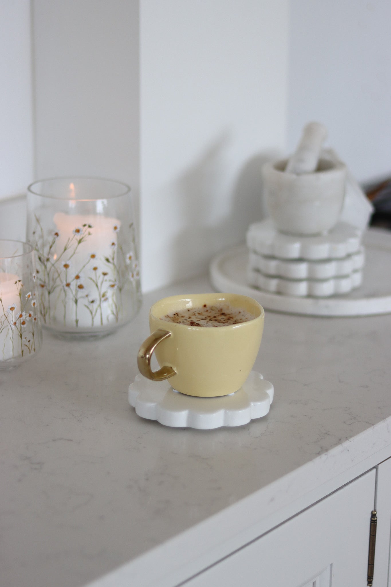 Irregular Stoneware Mug - Butter Yellow