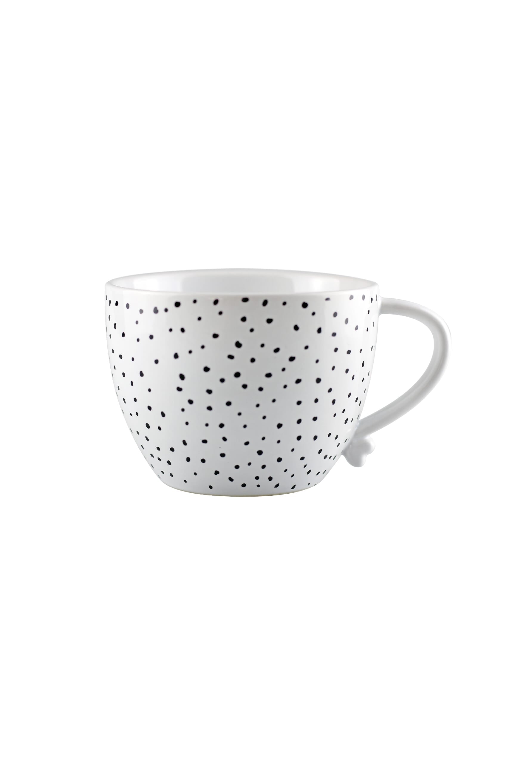 Heart Handled Ceramic Mug - Dots