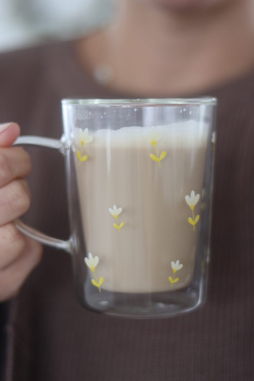 Slim Double Walled Glass Mug - Early Autumn