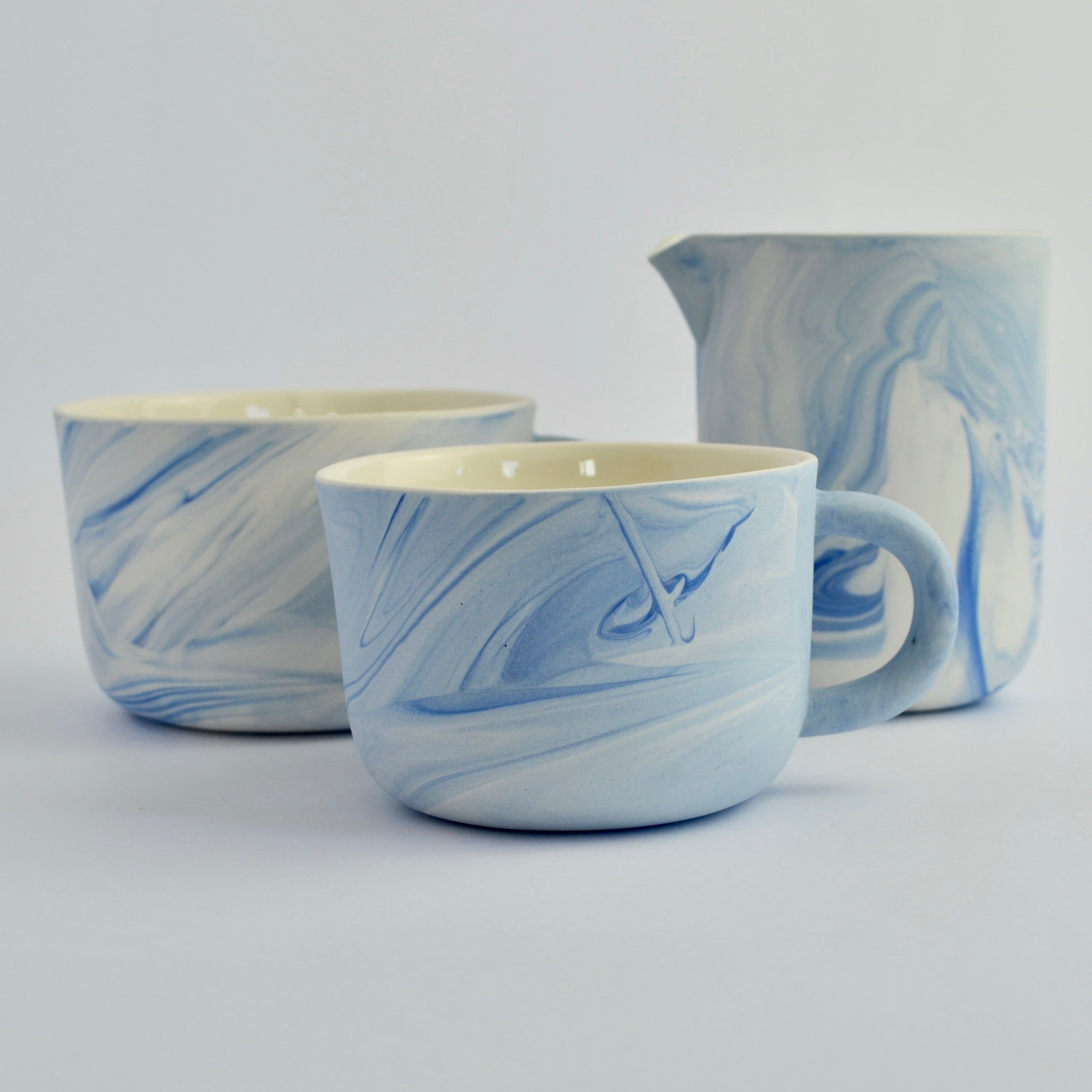 Coffee Cup Deep Blue Marble
