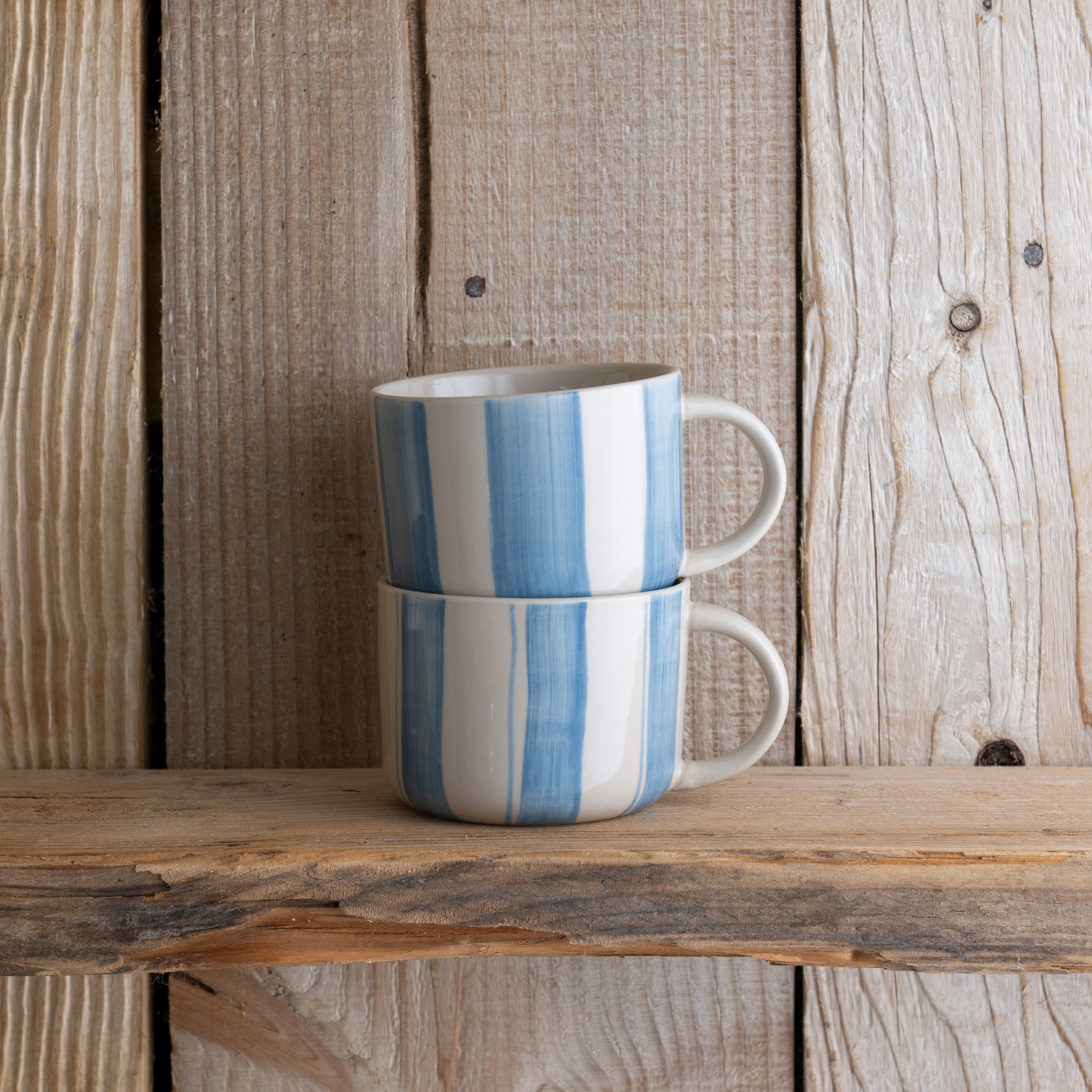 Cornflower Mug - Brushed Light Blue - Medium (Set of 2)