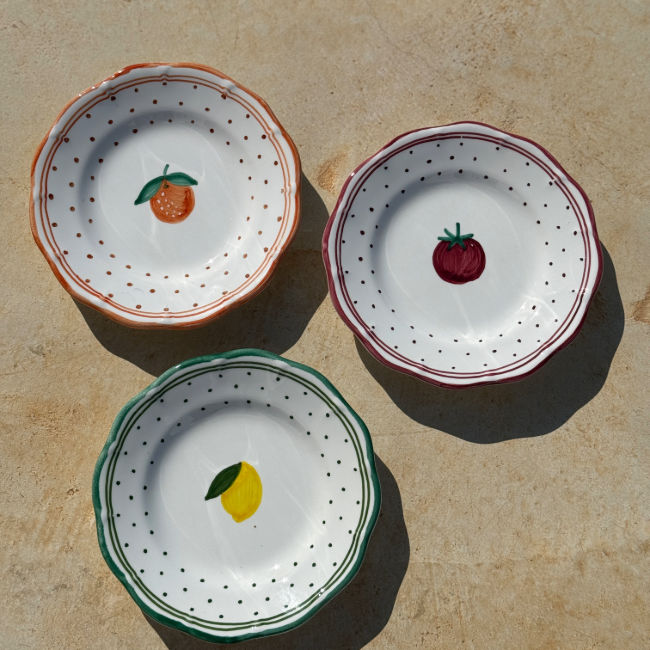 Plumetis Plate Fruit Orange - 16cm