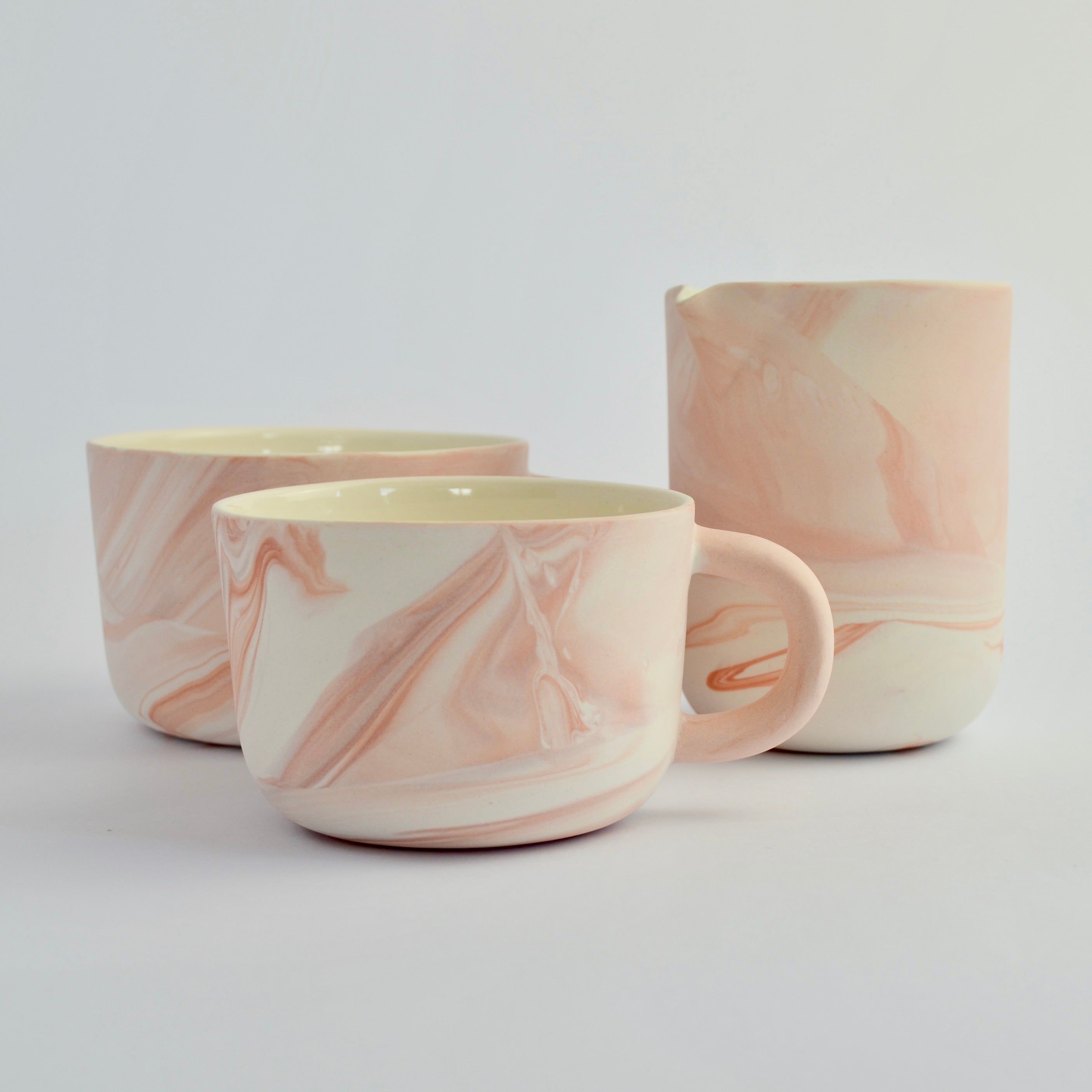 Large Cup Earthy Tone Marble
