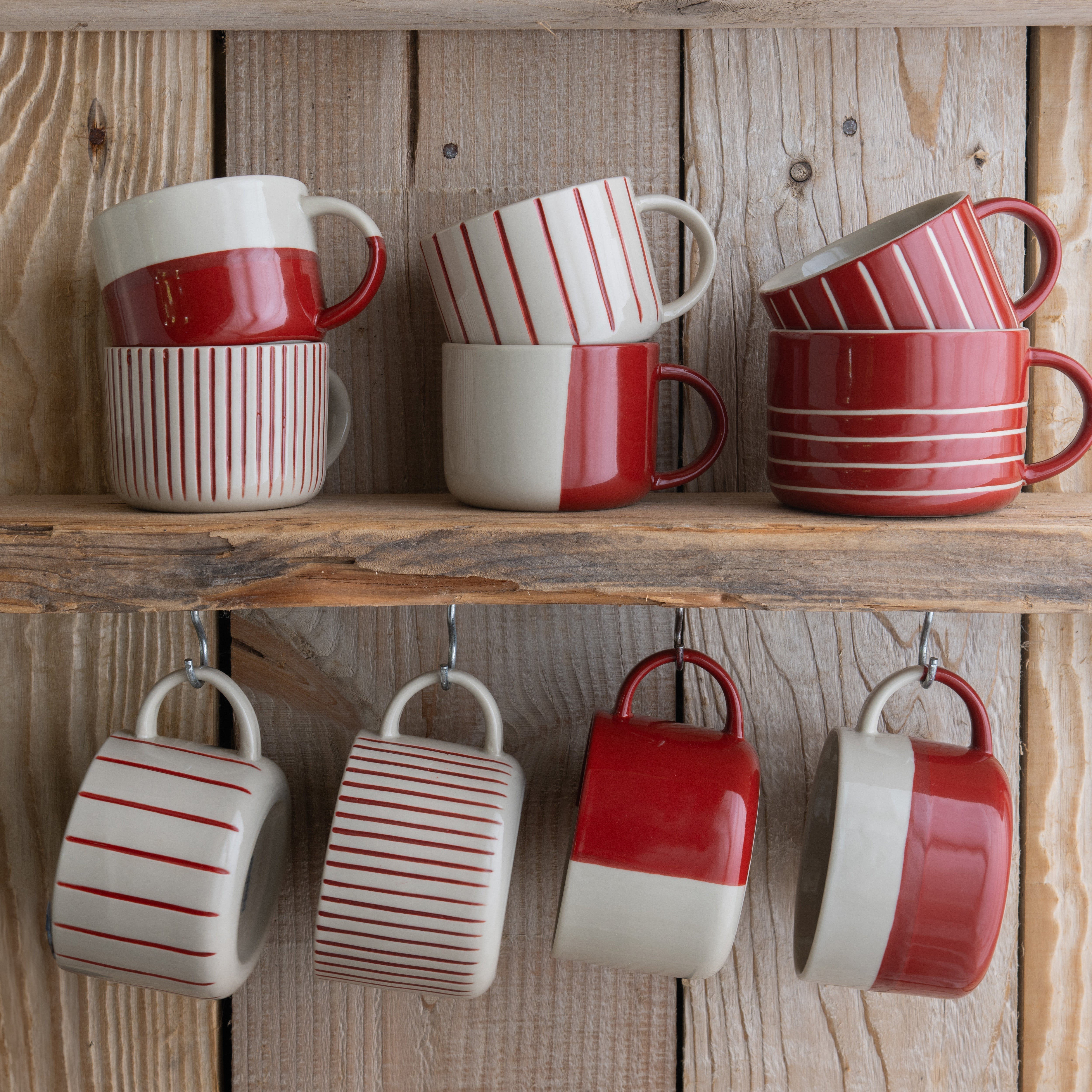 Yarrow Mug - Brushed Earth Red - Large (Set of 2)