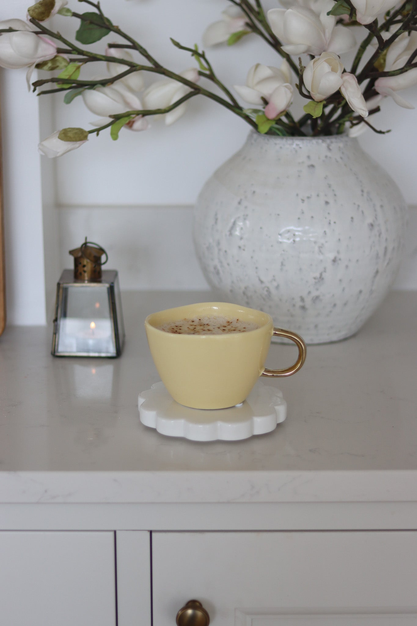 Irregular Stoneware Mug - Butter Yellow