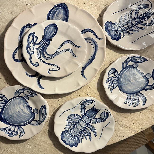 Mare Plate 20 cm Blue Oyster