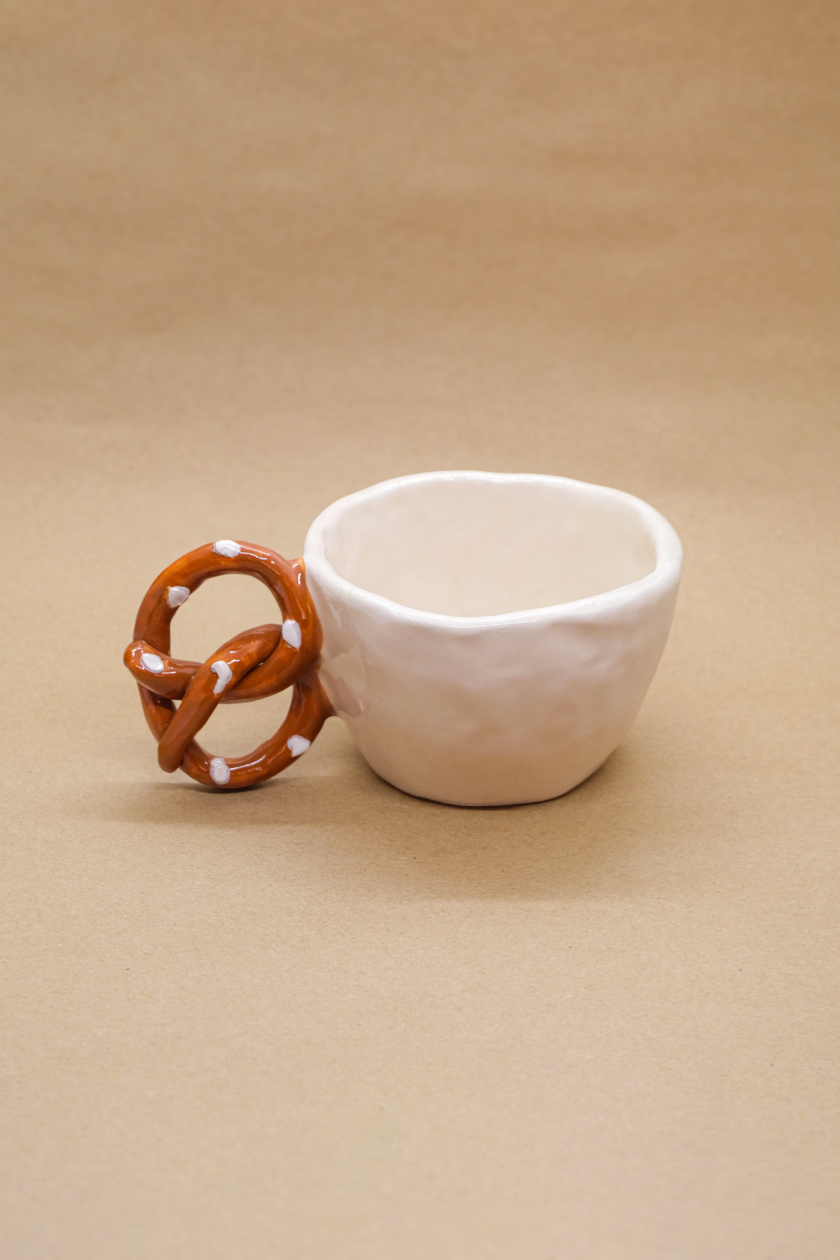 Handmade Ceramic Pretzel Mug