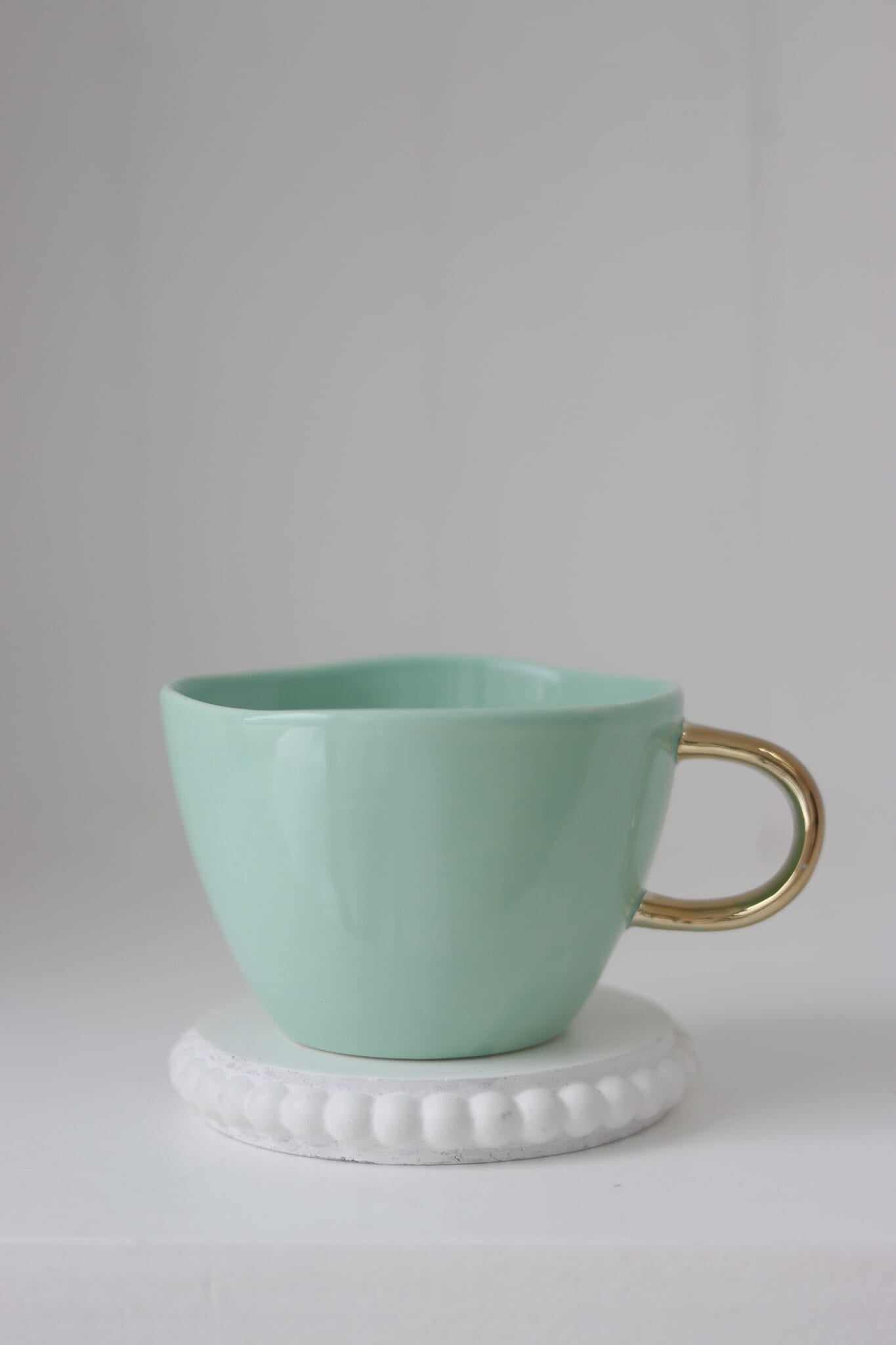 Irregular Stoneware Mug - Green