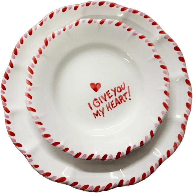 I Give You My Heart Plate - 16cm