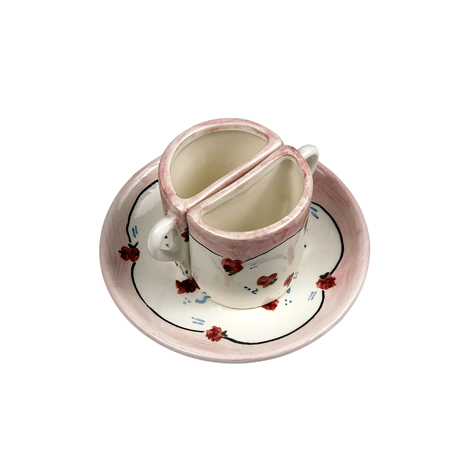 Tête a Tête Granny Coffee Cup Set