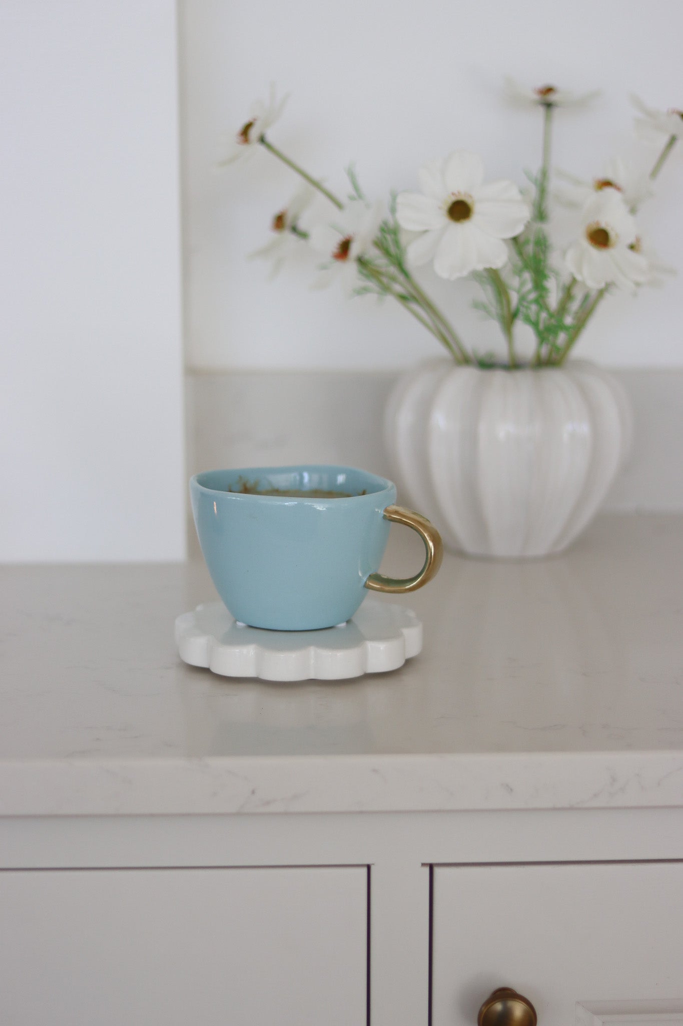 Irregular Stoneware Mug - Summer Blue