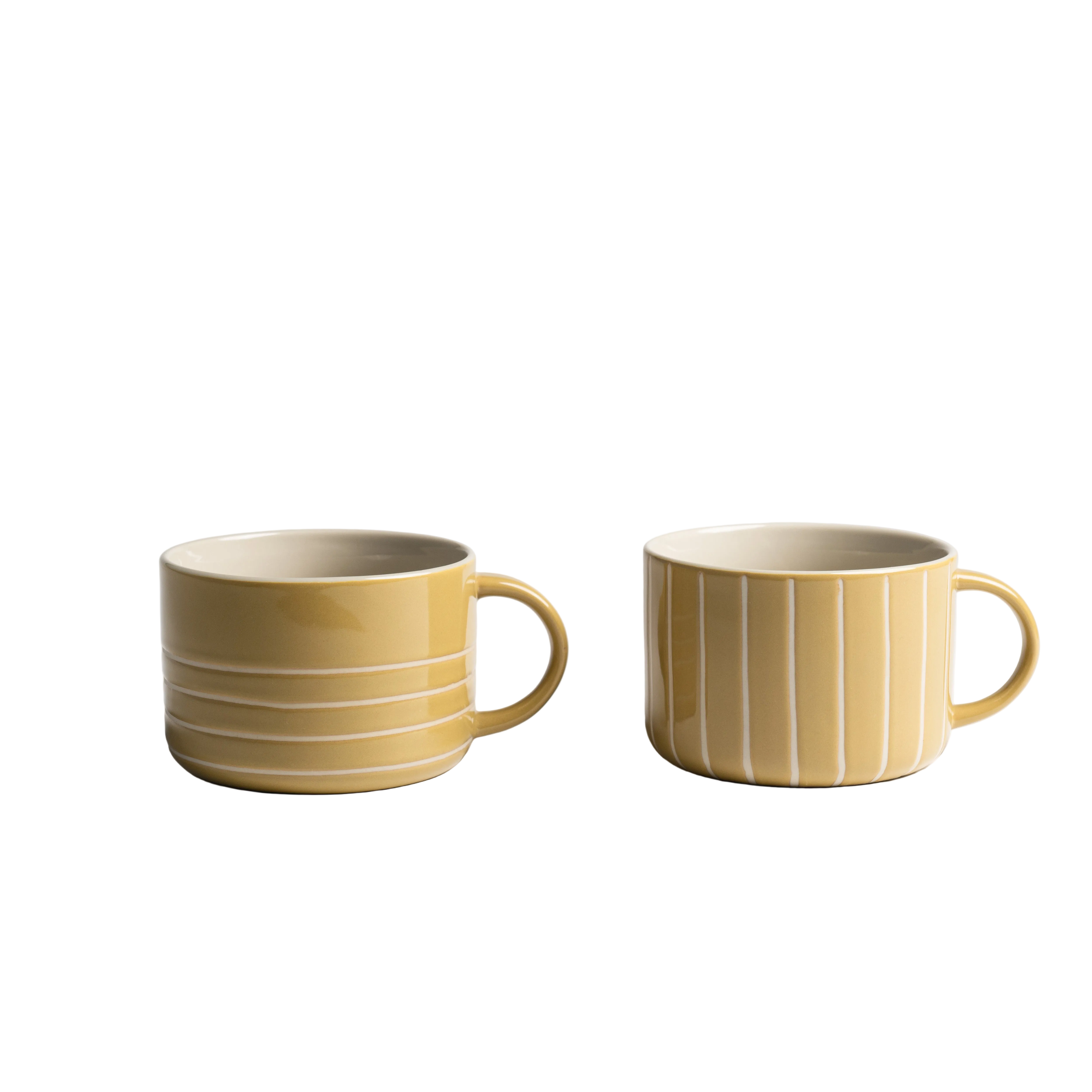 Vervain Mug - Mustard Yellow - Large (Set of 2)