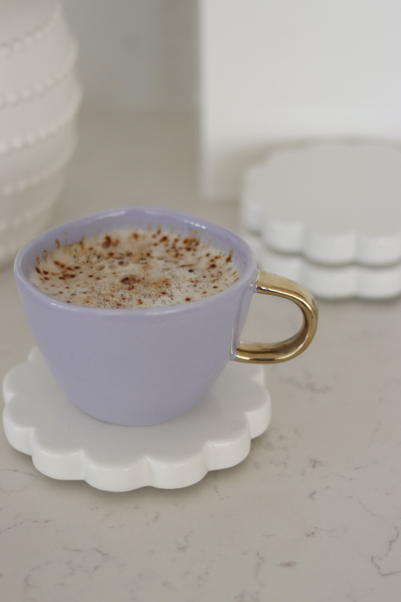 Irregular Ceramic Mug - Lilac