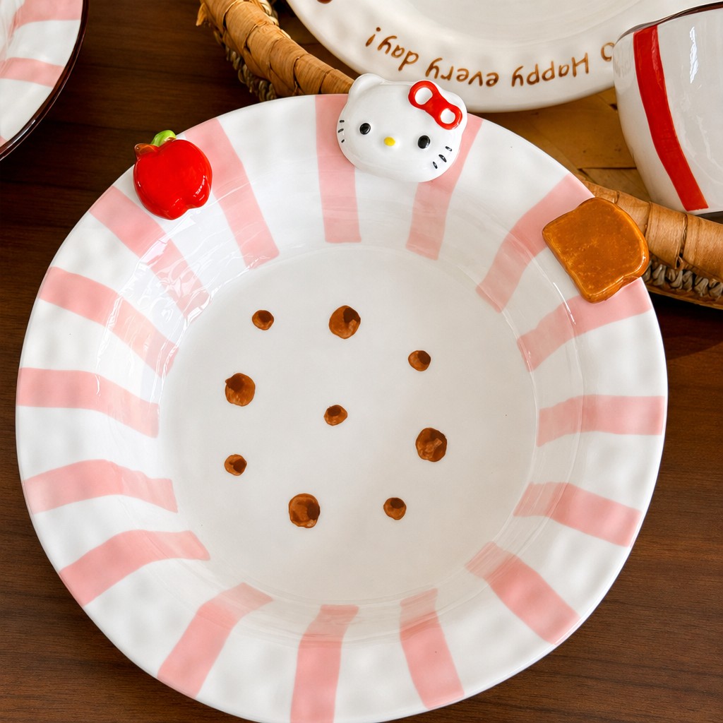 Cute ceramic dessert plate